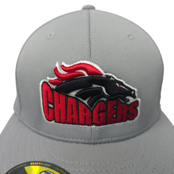 Chargers 3D Embroidered Flex Fit S/M Cap Trucker Baseball Hat Richardson PTS 20 - Picture 7 of 14